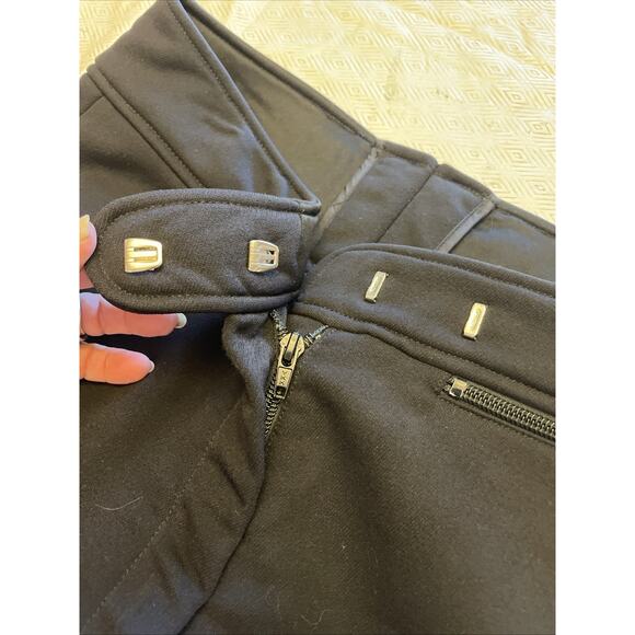 FERA Women’s 12S Wool Blend Softshell Ski Pants Black Stretch Flare Leg Snow EUC - Picture 9 of 12